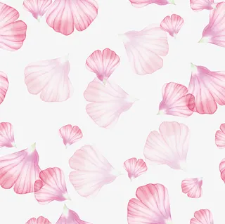 粉色清新花瓣漂浮素材免抠