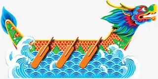 淘宝端午龙舟素材免抠