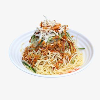 榨菜丝鸡丝凉面食品餐饮免抠