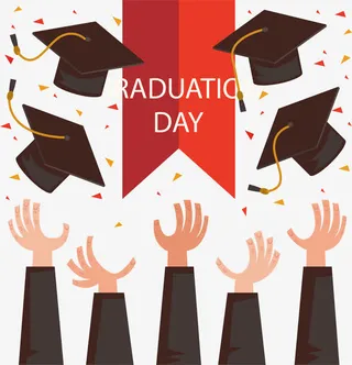 矢量手绘毕业季免抠