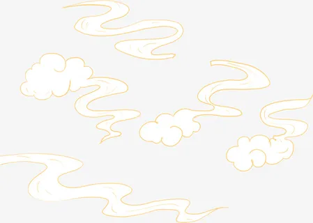 国潮云纹素材插画免抠 国潮云纹素材插画免抠