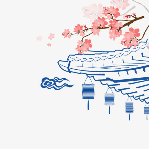 唯美桃花免抠