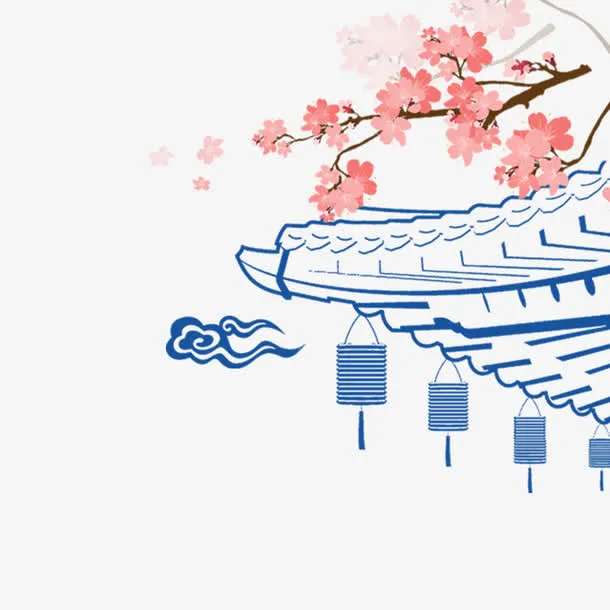 唯美桃花免抠
