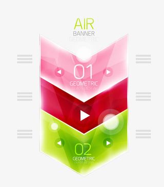 创意彩色箭头设计矢量素材免抠