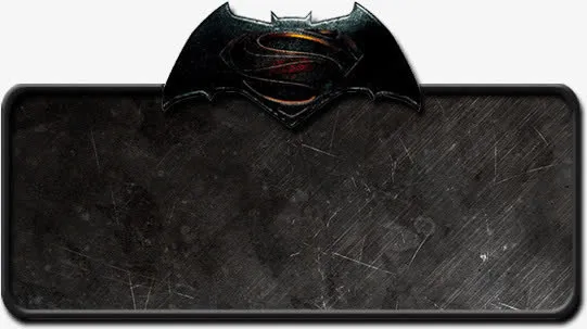 黑色游戏牌匾元素免抠