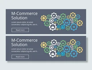 齿轮购物图标链背景图高清