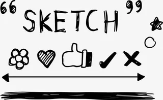 点赞标记手账素材免抠标签元素