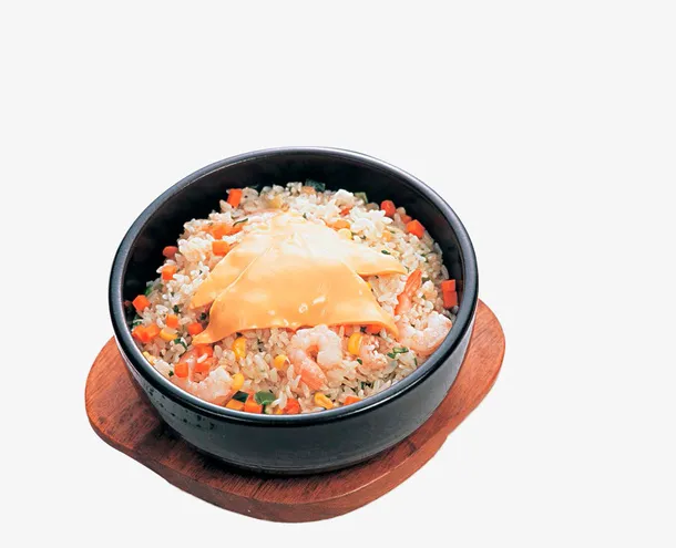 石锅海鲜玉米胡萝卜蒸饭免抠