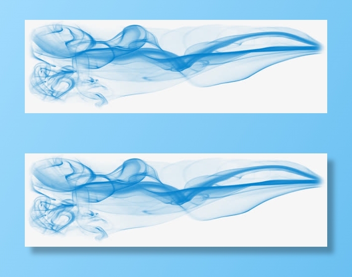 蓝色水墨晕开七夕情人节免抠