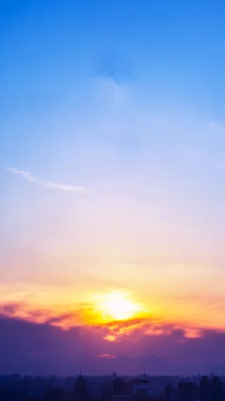 蓝色天空唯美H5背景高清