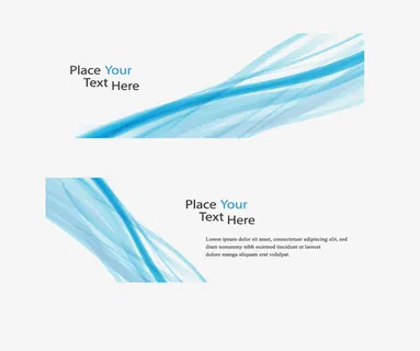 蓝色科技线条免抠