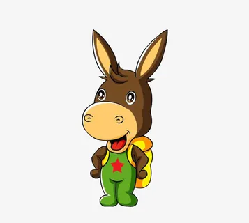 卡通小毛驴免抠