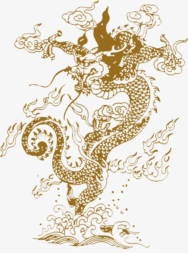 龙底纹免抠