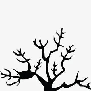 手绘树免抠