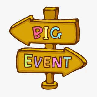 卡通木质活动指引牌免抠图免抠