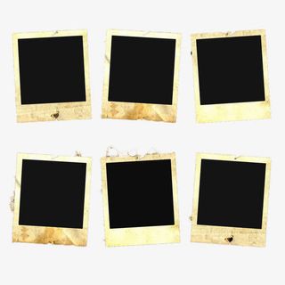 复古纸质边框免抠