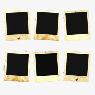 复古纸质边框免抠