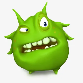 癌细胞卡通图免抠