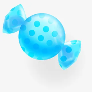 糖果 蓝色糖果免抠