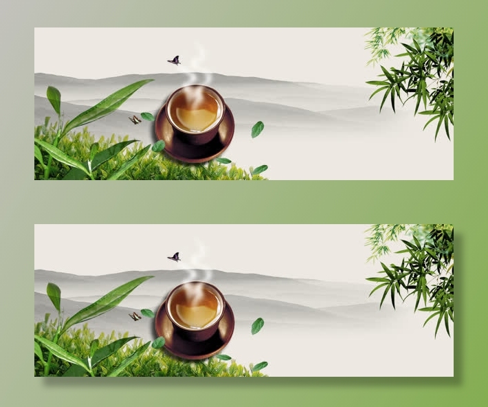 茶叶广告背景免抠