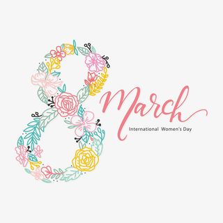 三八妇女节插画免抠