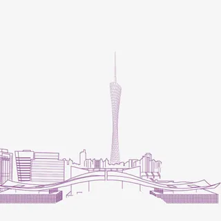 创意合成剪纸风格城市建筑免抠