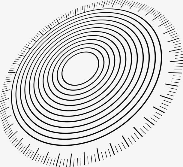 矢量手绘刻度格尺免抠