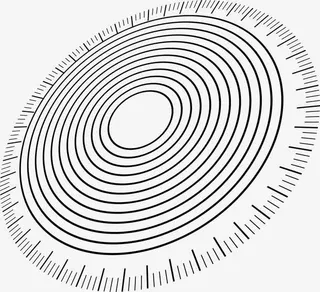 矢量手绘刻度格尺免抠