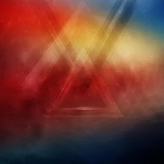 炫彩梦幻三角形背景高清