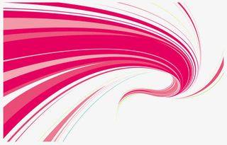 矢量底部装饰插画层次感粉色免抠漂浮彩带元素