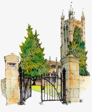 卡通城堡大门免抠