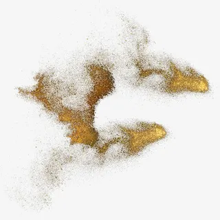金色粉末爆炸免抠