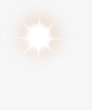 春天白色星光光效装饰免抠