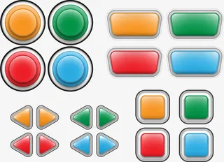 矢量图儿童游戏机按键免抠