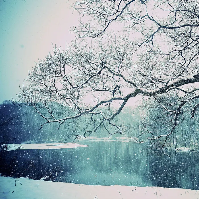 雪景风景淘宝主图背景元素高清