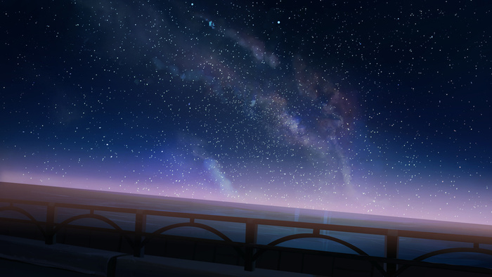 夜晚的星辰和大海高清