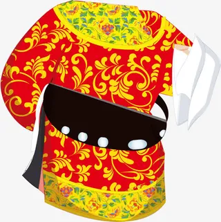 服装中国风式构图免抠