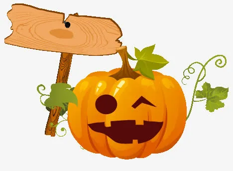 卡通大笑南瓜头免抠