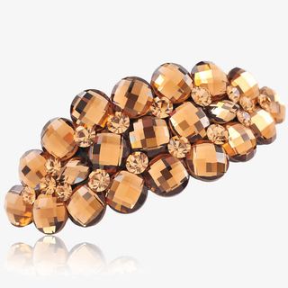 时尚发饰棕色精选水钻免抠