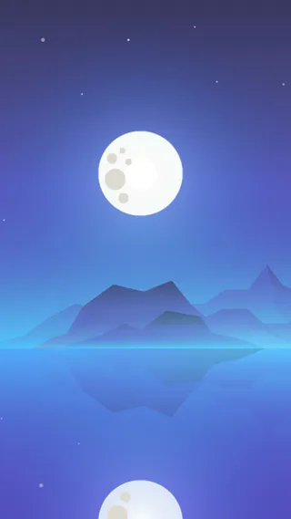 卡通渐变蓝色H5背景高清