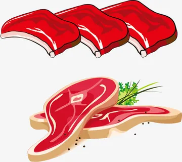 生鲜猪肉扁平化生鲜免抠
