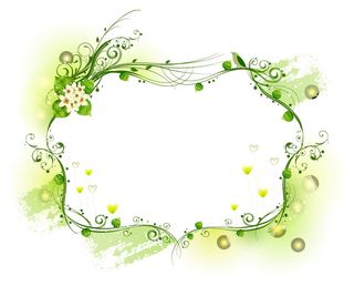 绿色花纹背景高清