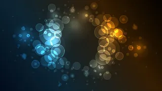 蓝黄色光效梦幻壁纸免抠