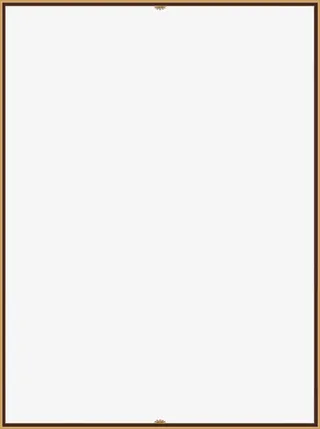 棕色顶部花纹边框免抠