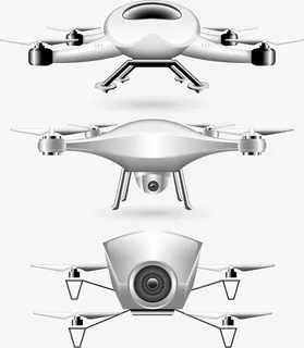 矢量手绘飞行器免抠