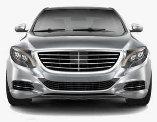 银色汽车正面免抠