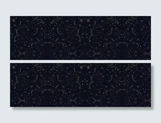 炫酷黑色创意banner背景高清