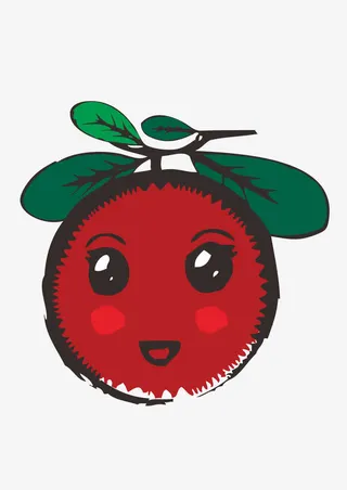 卡通杨梅素材免抠