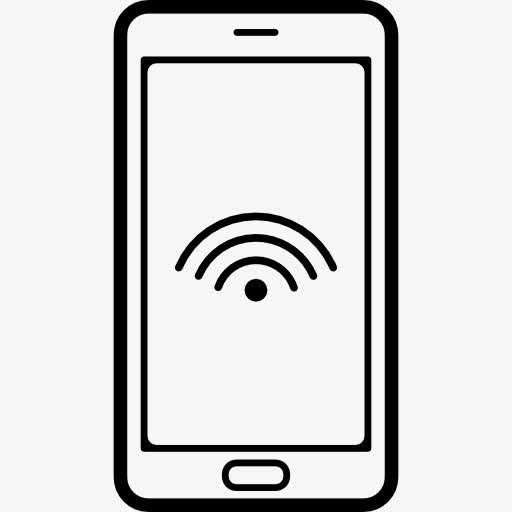 手机外形与WiFi连接登录屏幕图标免抠
