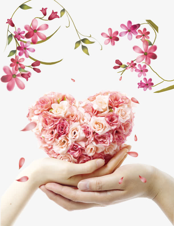 婚庆花朵素材免抠